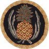 Golden Pineapple Hooked Wool Chair Pad - Set of 2  UNTIL