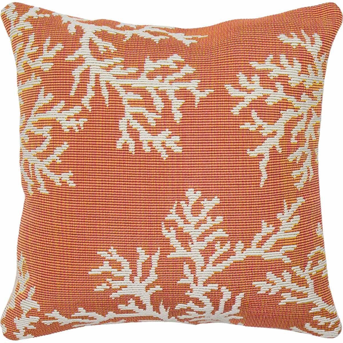 Aruba Coral Accent Pillow - Sunset