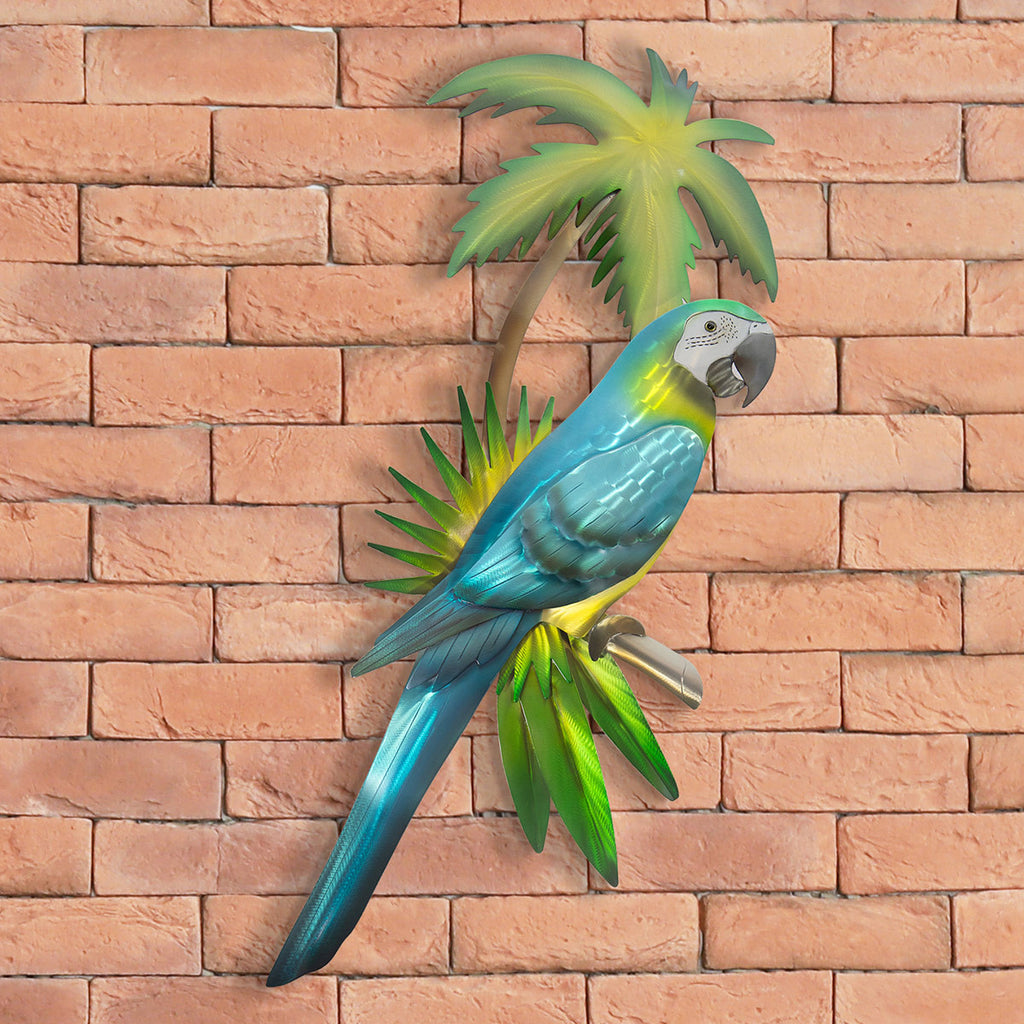 Blue Macaw Palm Metal Wall Art - OUT OF STOCK UNTIL 07/28/2026