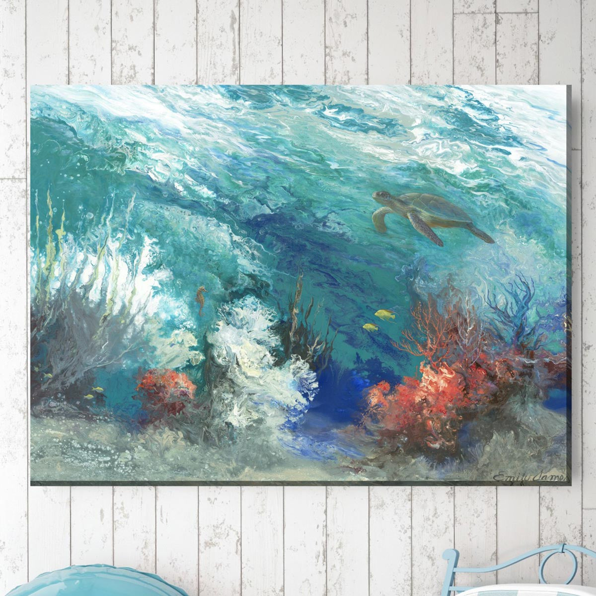 Coral Reef Splendor Outdoor Wall Art