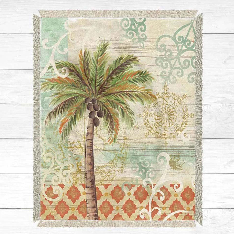 Lush Palm Throw - Large