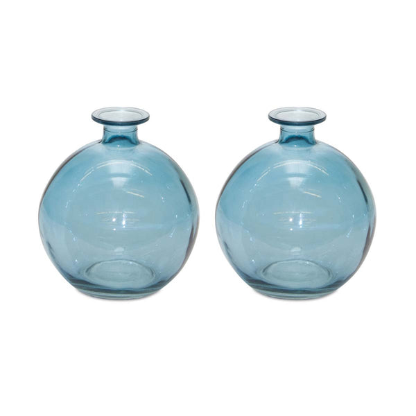 Salt Water Glass Vases - Set of 2