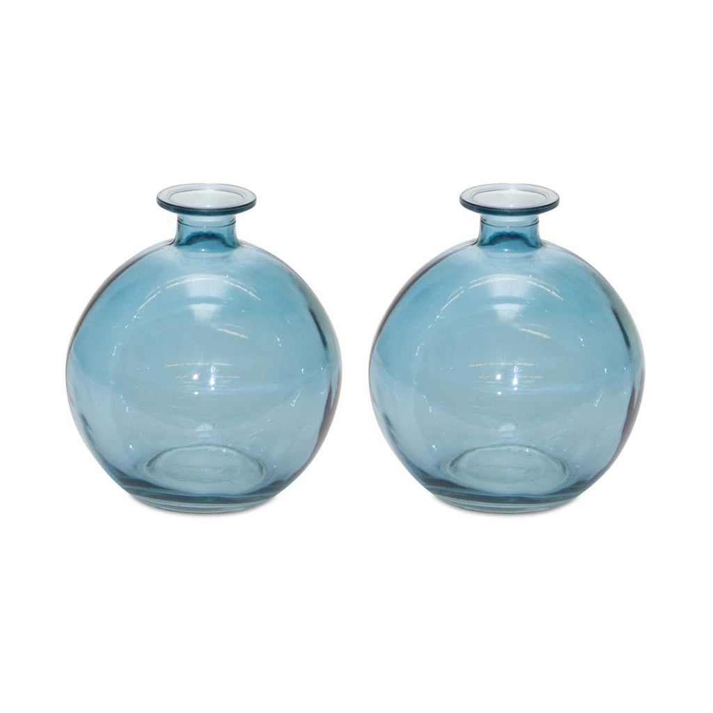 Salt Water Glass Vases - Set of 2