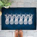 Indigo Pineapples Outdoor Rug - 2 x 3