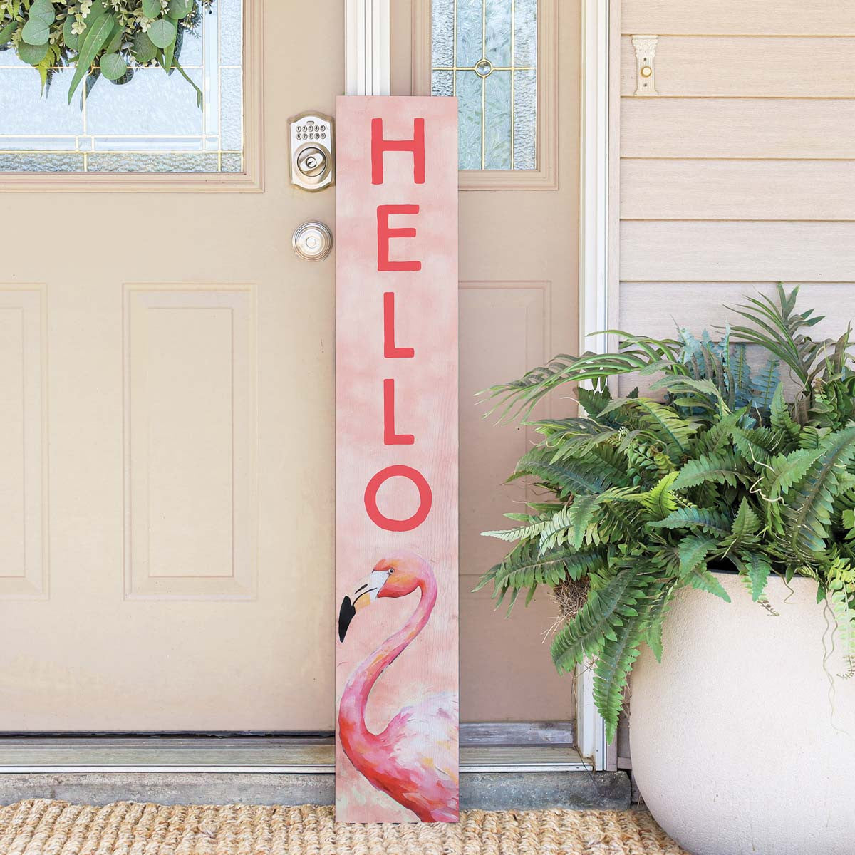 Hello Rudy Sign Tropical Hello Wood Sign | Bella Coastal Decor