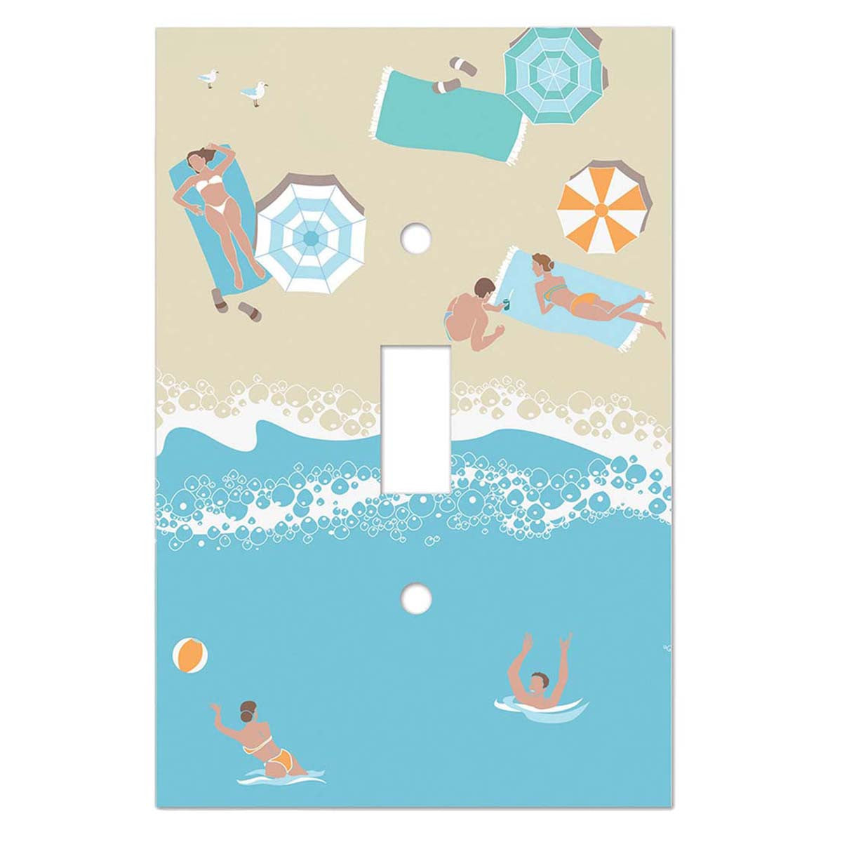 Seashore Aerial Single Switch Plate