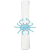 Beaded Blue Crab Napkin Rings - Set of 6 - OUT OF STOCK UNTIL 10/27/2026