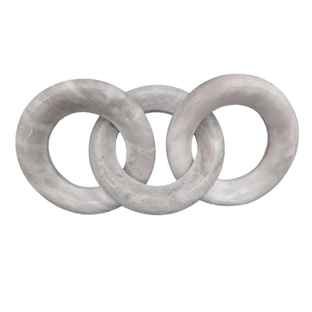 Marble Round Chain Trio - Ivory
