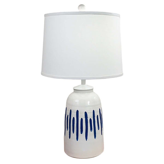 Island Stripes Navy Table Lamp