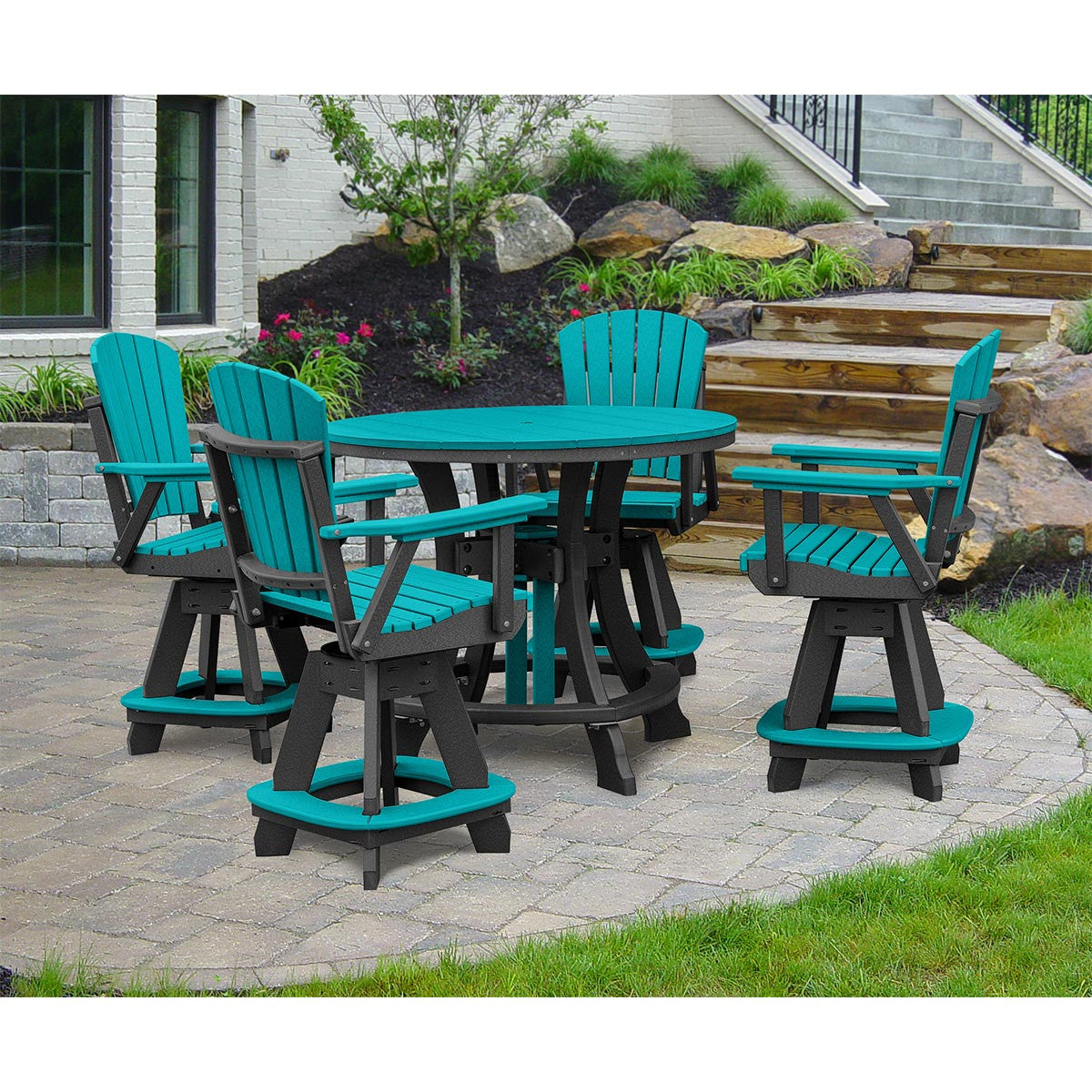 Montego Bay Table & Swivel Chair Set - OUT OF STOCK UNTIL 07/08/2026