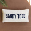 Sandy Toes Hooked Wool Pillow