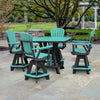 Montego Bay Square Table & Swivel Chair Set - OUT OF STOCK UNTIL 07/08/2026