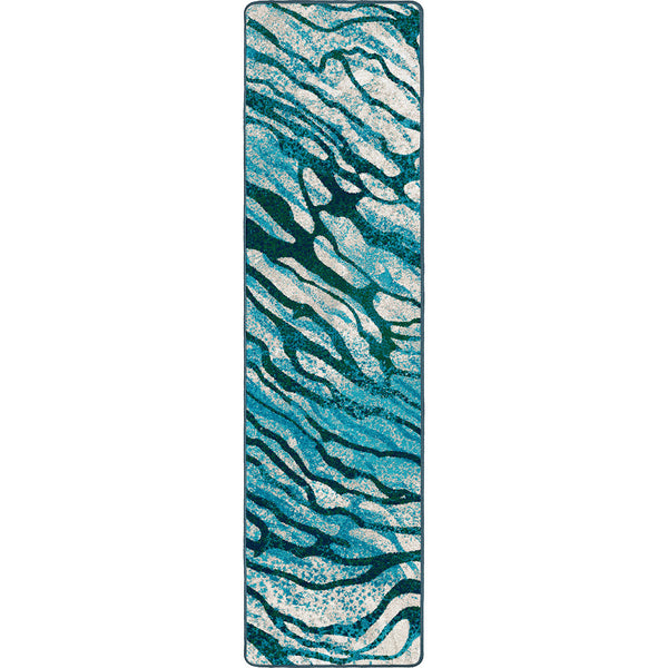 Ocean Reflection Rug Nautical Area Rugs: 2 x 8 Azul Water Reflections Rug | Bella Coastal Decor