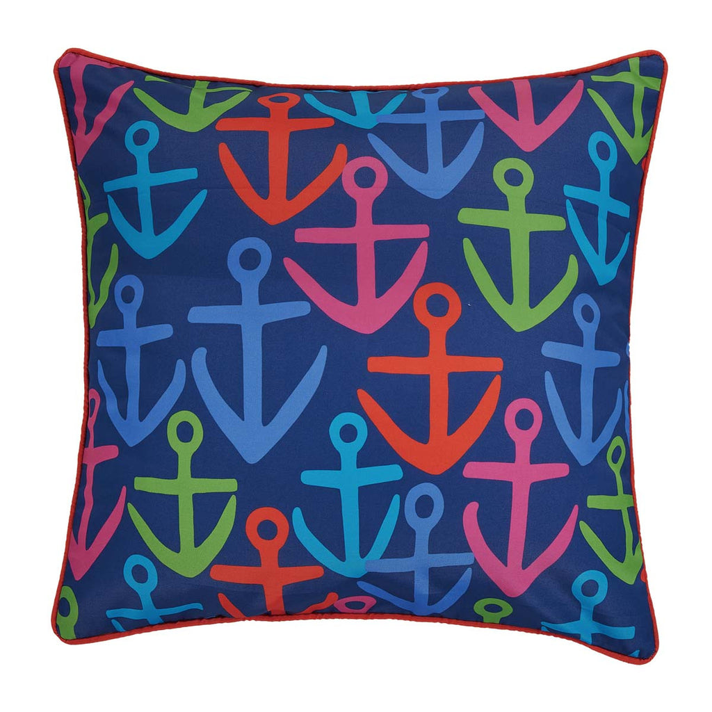Colorful Anchors Pillow