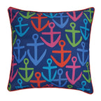 Colorful Anchors Pillow