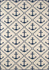 Anchors Away Ivory Indoor/Outdoor Rug - 2 x 4