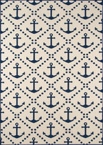 Anchors Away Ivory Indoor/Outdoor Rug - 2 x 4