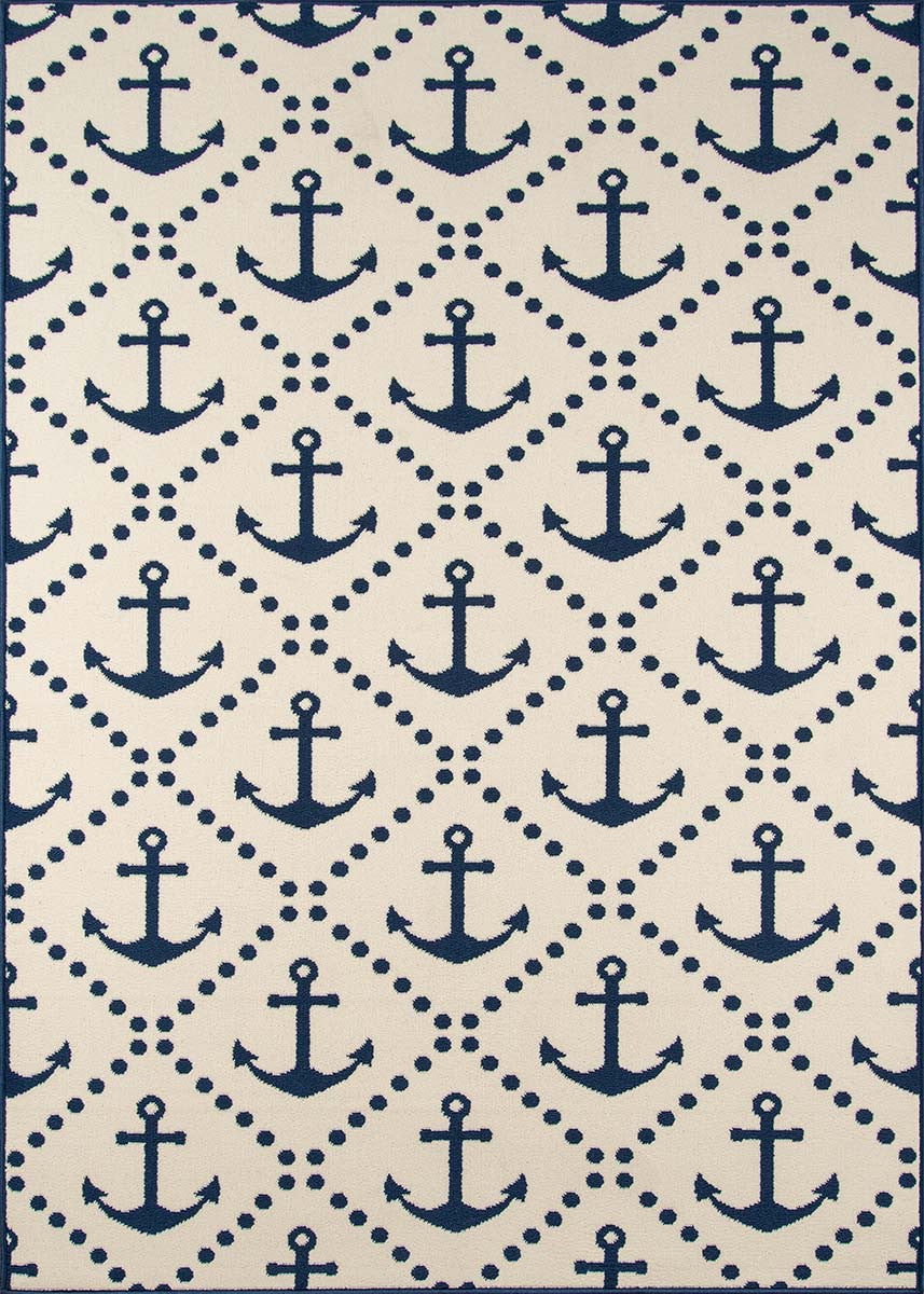 Anchors Away Ivory Indoor/Outdoor Rug - 2 x 4