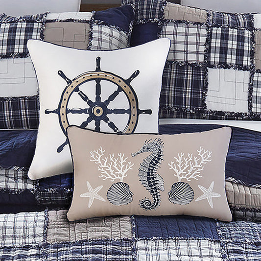 Seaside Patches Pillow Set