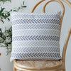Serene Gray Chevrons Pillow