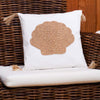 Wood Shell Beaded Pillow