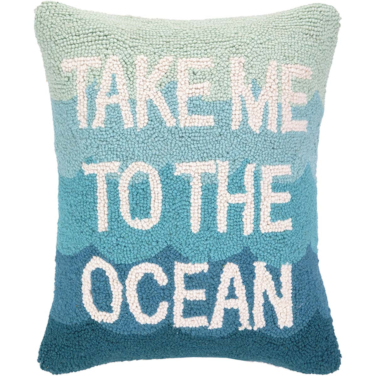 Ocean Paradise Hooked Pillow