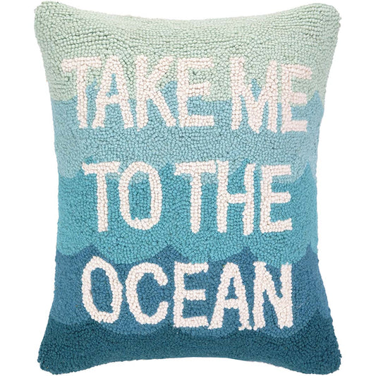 Ocean Paradise Hooked Pillow
