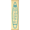 Learn to Surf Wood Sign