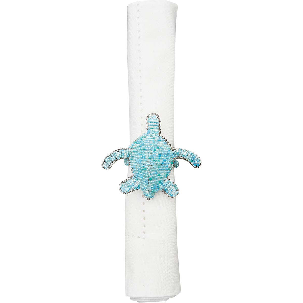 Beaded Turtle Napkin Rings - Set of 6