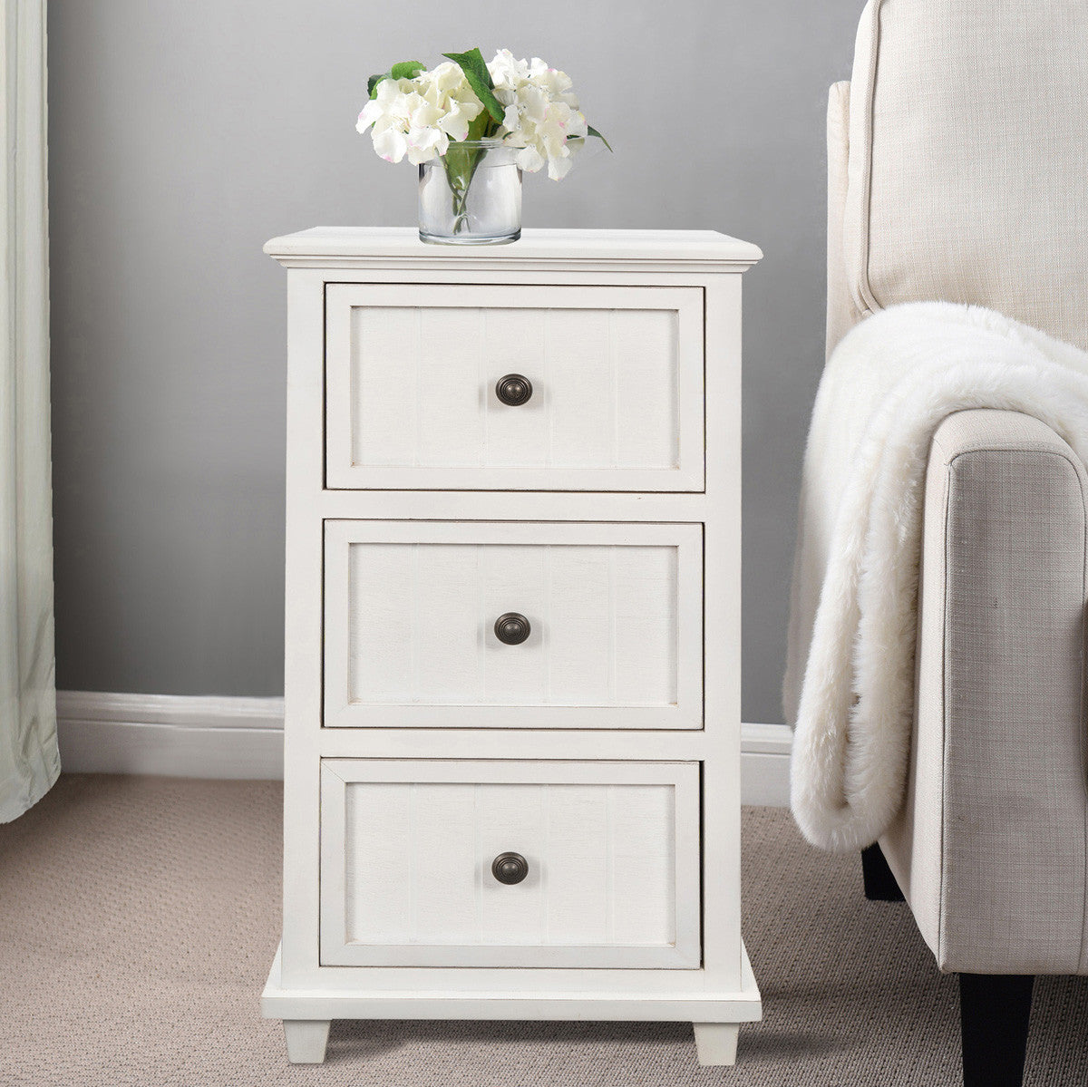Rockaway 3 Drawer Side Table