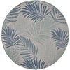 Caribbean Fronds Indoor/Outdoor Rug - 8 Ft. Round - OUT OF STOCK UNTIL 08/11/2026