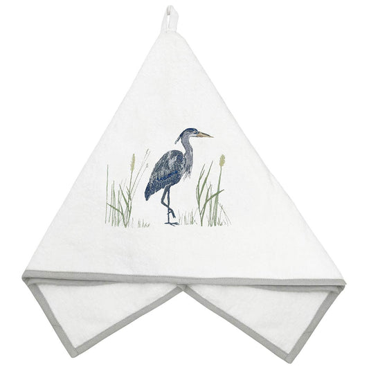 Great Blue Heron Guest Towels - Set of 2