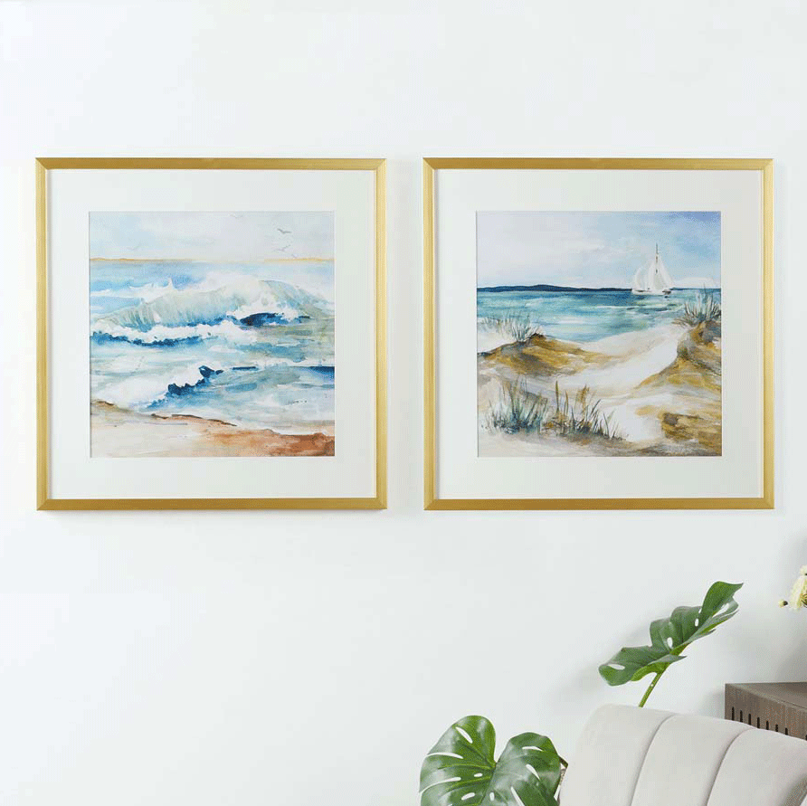 Colorful Waves Wall Art - Set of 2