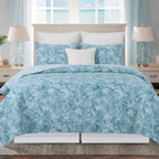 Blue Tropics Quilt Set - Full/Queen - OUT OF STOCK UNTIL 09/03/2026