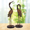 Loving Coastal Crane Duo Sculptures - Set of 2