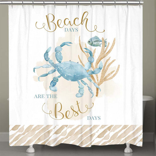 Best Beach Days Shower Curtain