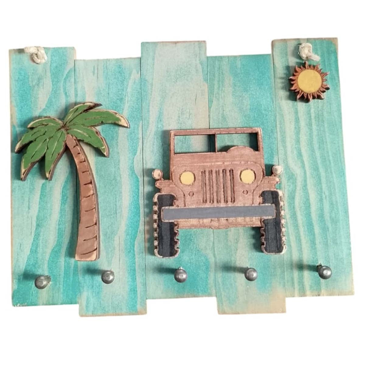 Shoreline Cruiser Key Hook Plaque - Pink
