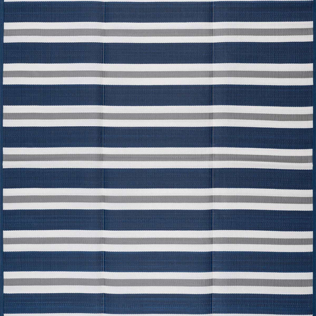 Yacht Club Stripes Indoor/Outdoor Utility Mat - 4 x 6 - OUT OF STOCK UNTIL 09/02/2026