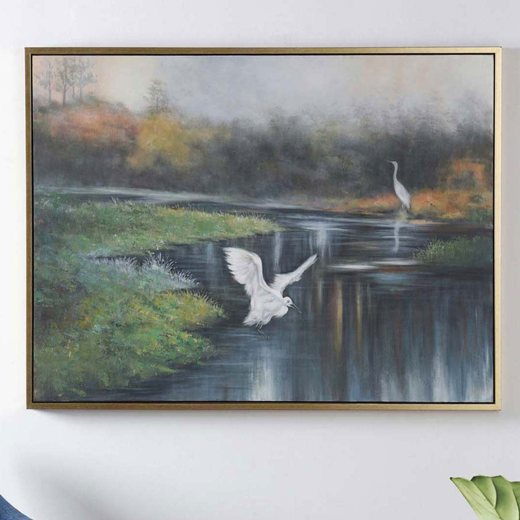 Creek Herons Wall Art
