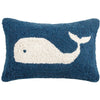 Tropical Whale Hooked Pillow - OUT OF STOCK UNTIL 08/27/2026