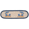 Navy Beach Chair Oval Stair Tread -Set of 2