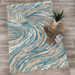 Ocean Swirl Rug - 3 x 4 - OUT OF STOCK UNTIL 08/24/2026