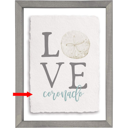 Sand Dollar Love Personalized Wall Art