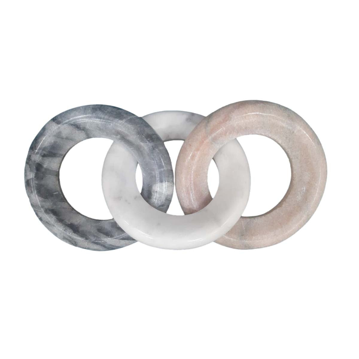 Tri-Marble Round Chain Trio