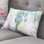 Aquatic Jewels Indoor/Outdoor Pillow - Seahorse