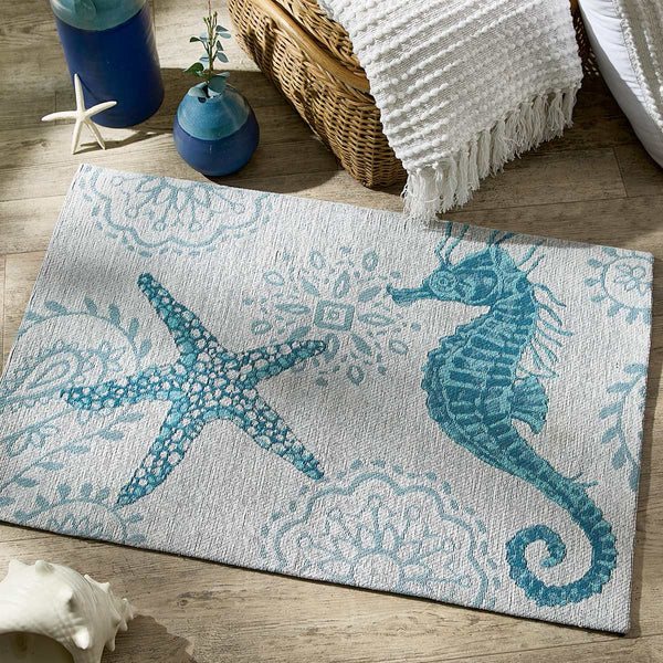 Aegean Seas Woven Accent Rug