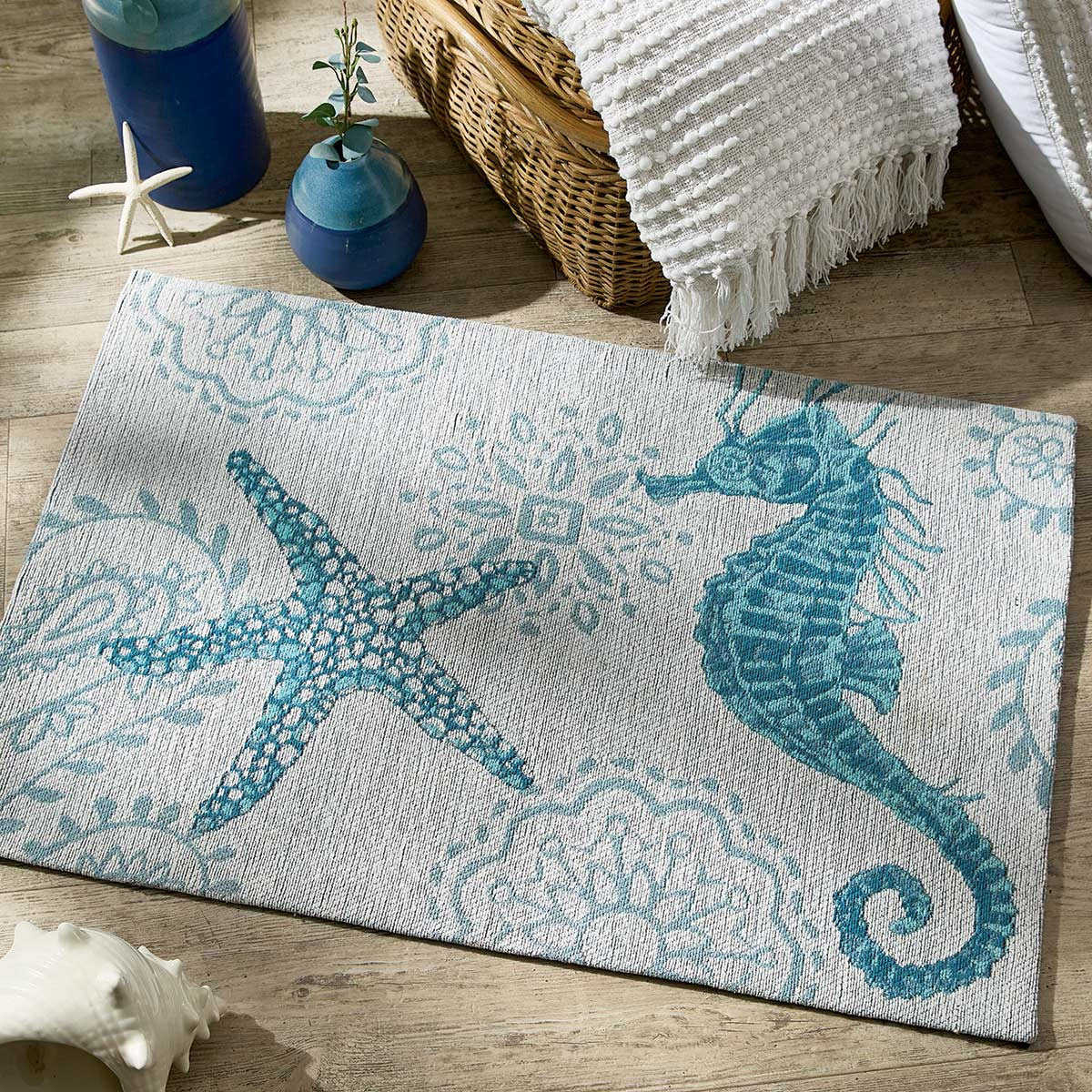 Aegean Seas Woven Accent Rug
