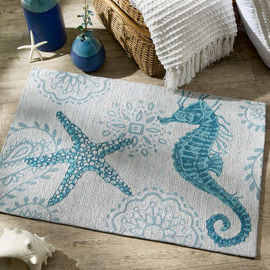 Aegean Seas Woven Accent Rug
