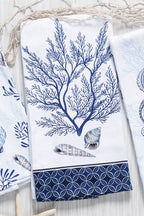Indigo Coral Dual Purpose Terry Towel