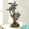 Ocean Wave Sea Turtle Sculpture